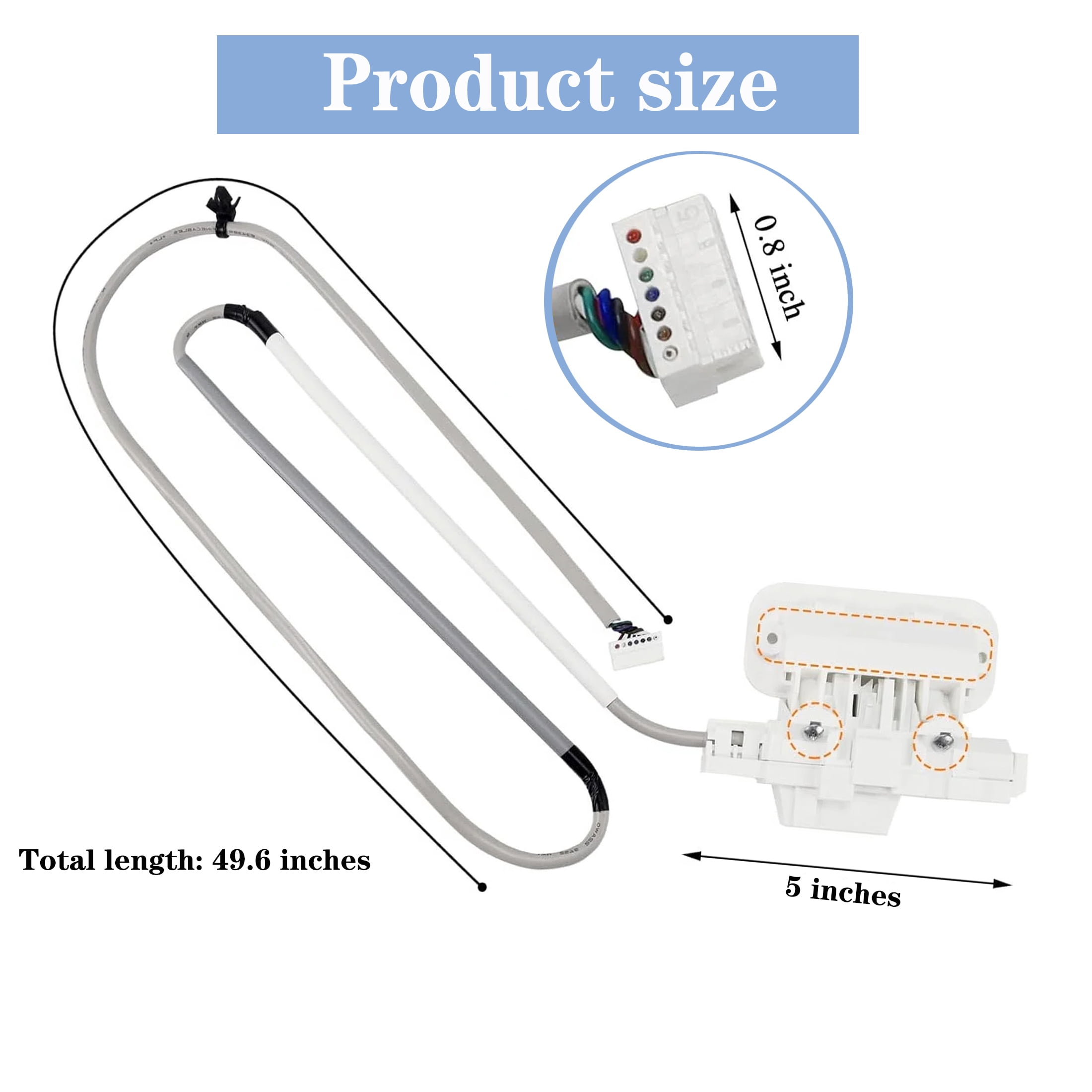 Washer Lid Lock Assembly, Washer Door Latch W10810403 W10861642 W10787836 Replacement for Whirlpool Kenmore Maytag Crosley Cabrio Washer