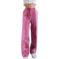 thumbnail image 2 of EYIIYE Pantalon Décontracté Taille Haute en Velours Côtelé Contrasté Patchwork pour Femmes, 2 of 7