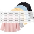thumbnail image 4 of JFOPQVSM Girls Long Sleeve Shirts Girls T Shirts Size 2-10Y,Ribbed Tees,Crewneck,Cotton,Cute Undershirts,Base Layering,Pull On,Comfy, 4 of 6
