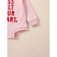 thumbnail image 6 of Bagilaanoe Newborn Baby Girl Valentine's Day Rompers Letter Print Long Sleeve Bodysuits 3M 6M 12M 18M 24M Infant Casual One Piece Short Jumpsuit, 6 of 9
