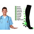 thumbnail image 3 of 1/2/3/6 Pairs Compression Socks for Men Women Athletic Low Cut & Knee High Compression Socks Running Medical Socks, 3 of 7