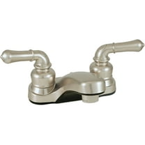Mobile Home 4" Brushed Nickel Lavatory Faucet with Lever Handles