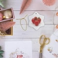 thumbnail image 6 of 3drose, 4 Red Tomatoes with Vine, 3 inch Snowflake Porcelain Ornament, 6 of 7
