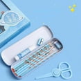 thumbnail image 5 of YZHMYR 24 Piece Kids Stationery Set All In One Back to School Supplies Kit With Pencils Colored Pens Ruler Scissors Pencil Sharpener Pencil Case For Students Classroom Art Class Gift, 5 of 9