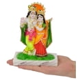 thumbnail image 5 of IBA Indianbeautifulart Kamdhenu Lord Radha Krishna Statue Figurine Auspicious Hindu Deity&nbsp;Resin For Worship Idol For Car Dashboard-1S, 5 of 7