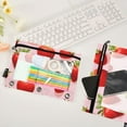 thumbnail image 4 of Lively Strawberries 2 Pack Pencil Pouch for 3 Ring Binder Smooth Zipper Folders with Pockets Clear Window Pencil Case, 4 of 6