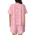 thumbnail image 3 of Picia Love Pajamas Sets for Women Soft Short-Sleeved Pjs with Lounge Shorts Two Piece Sleepwear-X-Large, 3 of 9