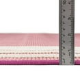 thumbnail image 5 of Unique Loom Aruba Outdoor Collection Area Rug - Tanki (5' 3" Square Pink/Ivory), 5 of 7