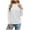 White, variant on ATOYSOY Women's Solid Color Pullover Long Sleeve Tees Fall Winter Crew Neck Sweatshirts Casual Cotton Shirts Loose Tops Outwear Fashion Pink S
