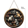 thumbnail image 4 of Cute Cat Sign Home Decoration Bedroom Door Sign Cat Sign Home Decoration Cat Book Shelf Door Sign Coffee Kitchen Decorations Wall Table Decorations for Kitchen Front Door Hangers Signs Welcome Sign, 4 of 4