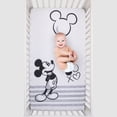 thumbnail image 3 of Disney Mickey Mouse - Grey, Ivory and Black Photo Op Fitted Crib Sheet, 3 of 4