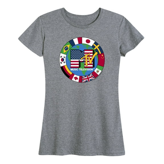 MTV - Flags - Women's Short Sleeve Graphic T-Shirt