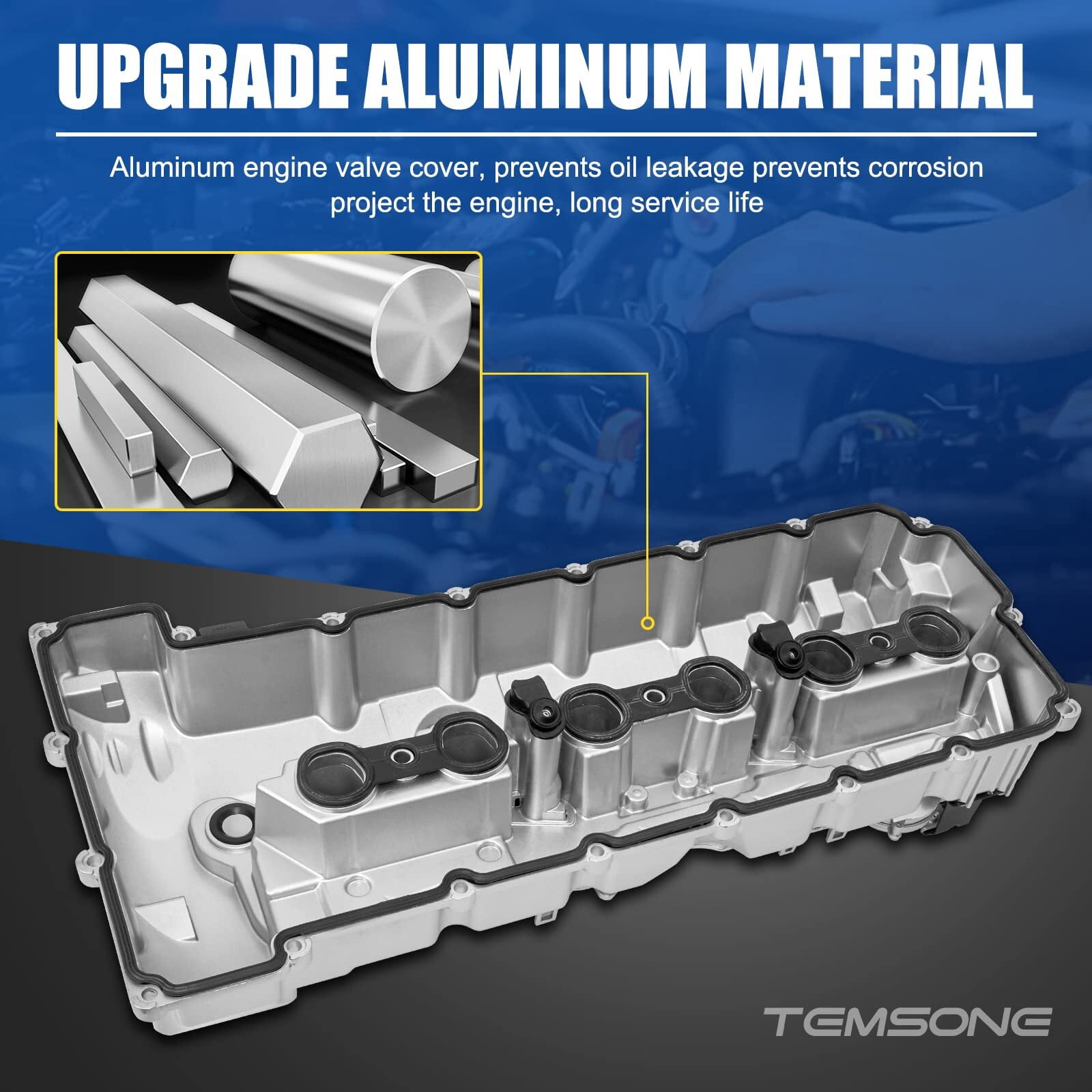 Aluminum Valve Cover Upgrade For Bmw N52 E70 E82 E90 E91 328i 528i 128i X3 X5 Z4