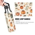 thumbnail image 4 of Yayeee 20oz Insulated Water Bottle Double Wall Stainless Steel with Flip Straw Lid, Beige Fall Coffee, 4 of 7