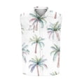 thumbnail image 5 of Nmnitkp Tank Tops Men Sleeveless Hawaiian Print Front Shirt for Men,High-Quality Fabric Mens Tank Top Button Down Shirts White,M, 5 of 5