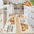 thumbnail image 6 of HEBE Fall Kitchen Rugs Sets of 3 Non Slip Farmhouse Buffalo Plaid Pumpkin Kitchen Rugs and Mats Washable Kitchen Mats for Floor Seasonal Thanksgiving Kitchen Rug Runner Carpet Autumn Rug, 6 of 6