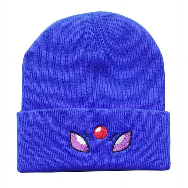 Gorros de punto con bordado de ojos bonitos de Pikachu de dibujos animados para hombre y mujer, gorros de moda de Hip Hop, gorro cálido de lana para invierno