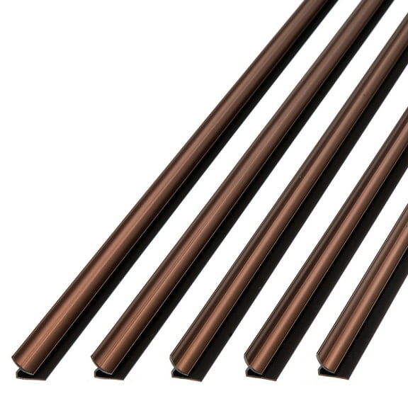 FASÄDE 47 in. Decorative Vinyl Inside Corner Trim in Oil Rubbed Bronze (5 Pack)