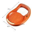 thumbnail image 4 of Arpa de Lira Walter.t 16 cuerdas de madera lira arpa cuerdas de metal caoba instrumento de cuerda de madera maciza con bolsa de transporte llave de afinación cuerdas de paño de limpieza WH16 Walter.t Arpa de Lira, 4 of 6