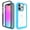 Lightblue, variant on iPhone 11 Pro Case 6.1", TECHCIRCLE 2 in 1 Slim Hybrid Shockproof Rubber Flexible Bumper Transparent Matte Anti-Slip Cover Protective Case for iPhone 11 Pro 6.1 inch 2019, Red