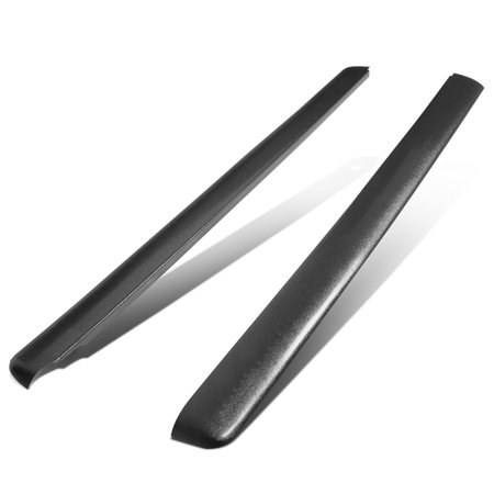 Ford Bed Rail Cap For 1993 to 2011 Ford Ranger / Mazda B -Series 6Ft Bed Satin Black Bump Textured Rail Cap Left+Right ()