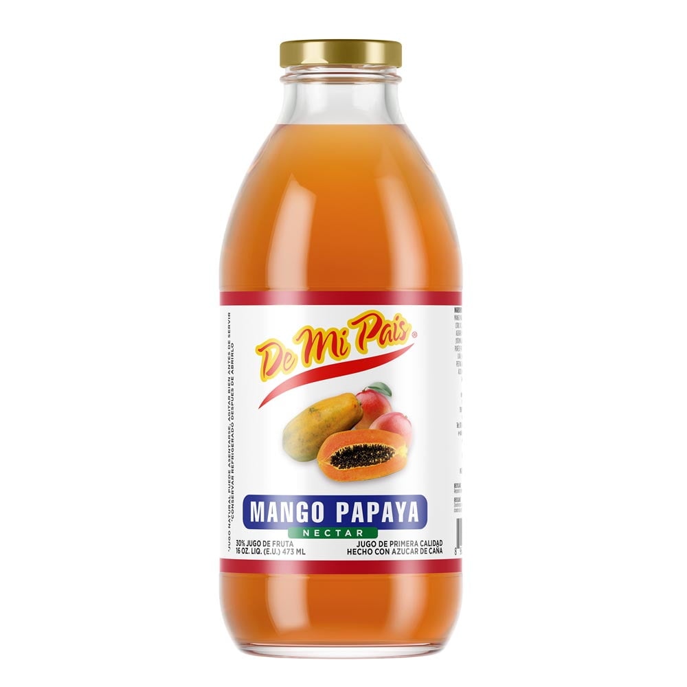 De Mi Pais Jugo de Nectar Sabor a Mango Papaya 16oz / Mango Papaya