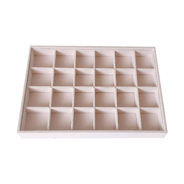 Caja de soporte de Bandeja de exhibición Sunnimix Bandeja de terciopelo para joyas Estilo 03