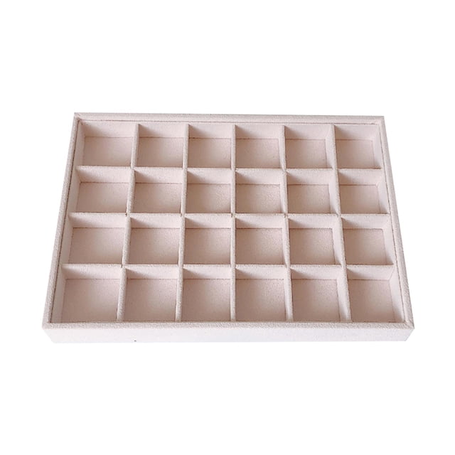 Caja de soporte de Bandeja de exhibición Sunnimix Bandeja de terciopelo para joyas Estilo 03