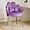 Purple-velvet, variant on Wubio Petal Makeup Vanity Chair with Back,Flower Cute Girls Desk Chair Comfy No Wheels,Modern Dining Chair,Small Accent Chair with Adustable Gold Legs&Bow Pillow for Home Office,Bedroom,Velvet,Purple