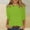 08-Green, variant on 3/4 Length Sleeve Womens Tops Cotton，Women'S Casual 3/4 Sleeve T-Shirts Round Neck Cute Tunic Tops Basic Tees Blouses Loose Fit Pullover Shirt，White，L