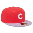 thumbnail image 3 of Men's New Era Red/Lavender Chicago Cubs Spring Color Two-Tone 59FIFTY Fitted Hat, 3 of 6