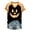 Black_1, variant on Godom Womens Halloween T-Shirt Funny Short Sleeve V Neck Graphic Tees Tops