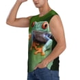 thumbnail image 3 of Balery Red-Eyed Tree Frog Camisetas sin mangas para hombre, absorbe la humedad y protege contra el mal olor.-X-Large, 3 of 7