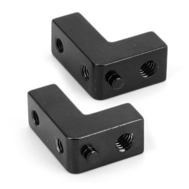 Placa de Servo ANGGREK 2 piezas Aleación de Aluminio Liviano Alta Resistencia para Horizonte ECX RGT 136100 1/10 RC Car