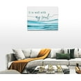 thumbnail image 5 of Christian Wall Art It Is Well With My Soul Pictures Wall Decor Bible Verse Canvas Painting Print Modern Home Decor Artworks Framed for Living Room Bathroom Master Bedroom Sign Church 16"x12", 5 of 6