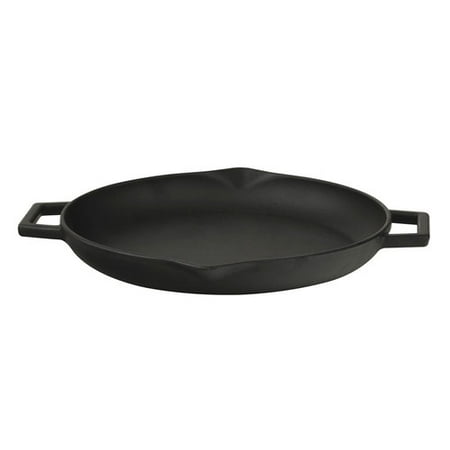 Cast Iron Round Grill Pan - Lava Cookware ECO Enameled Cast-Iron 12'' Round Frying Pan
