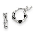 thumbnail image 1 of Sterling Silver Hoop Earrings QE5378, 1 of 2