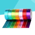 thumbnail image 3 of EeaseCA 12pcs High Viscosity Fabric Tape Bright Creative Hand Account Handmade Cloth Birthday Party Wedding DIY Tape Decoration(Color Randomization), 3 of 7