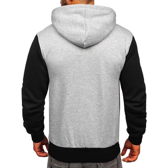 Vedolay Jacket for Men Fall Men's Winter Casual Zipper Jacket Coat Clothes Grey,M