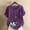 Purple, variant on Daiosportswear Linen Shirts for Women Summer Fashion Short Sleeve Shirts V Neck Cotton Casual Loose Button Tunic Blouses Outfits Pink L(L)