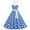 Light Blue, variant on Mikilon Women's Vintage 1950s Cocktail Party Dress, Retro Pinup Wedding Guest Halter Swing Dress