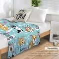 thumbnail image 5 of Corgi Dog Blanket for Boys Girls, Corgi Dog Lovers Gifts, Fleece Corgi Dog Throw Blanket for Kids Adults,Super Soft Warm Blanket Lightweight Flannel Blankets for Bed Couch 80"x60", 5 of 6