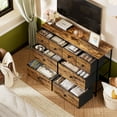 thumbnail image 2 of GUNAITO 8 Drawer Dresser for Bedroom Chest of Drawers Fabric Storage Bin,Rustic Brown, 2 of 10