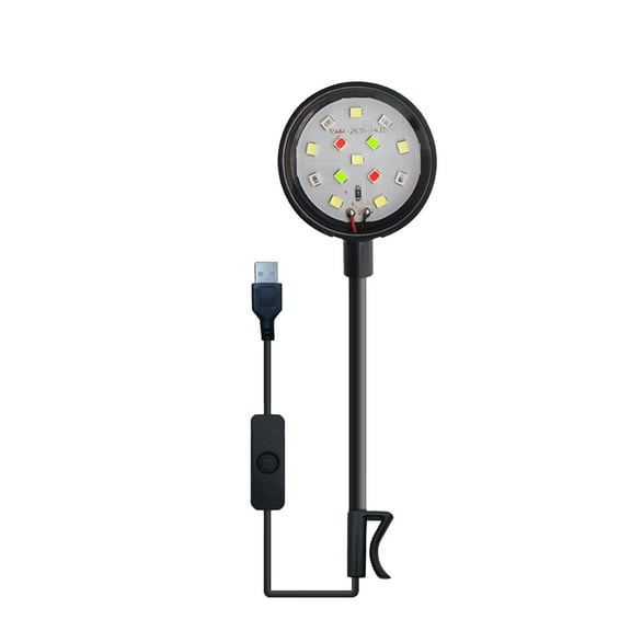 Light Bulb Aquarium Light Colorful Tank Highlight Submersible Spotlights Beads Water Proof Light Spotlights For Tank Aquarium Fishbowl Submersible Lights