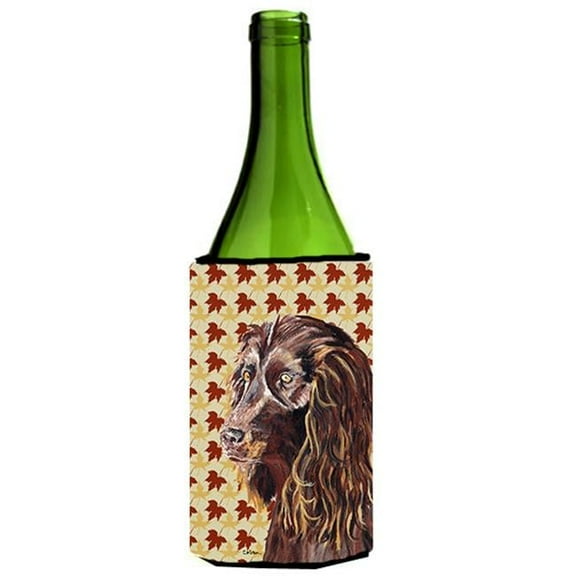 Boykin Spaniel Fall Leaves Wine bottle sleeve Hugger