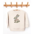 thumbnail image 5 of Ink-Printed Camo Bunny Easter Sweatshirt for Women Teens Girls Spring Pullover Natural Heather Sweatshirt Youth Medium, 5 of 8