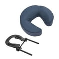 thumbnail image 3 of EHJRE Massage Table Face Cradle and Pillow Neck Head Cushion Lightweight Versatile PU and Sponge Sturdy Portable Comfort Adjustable navy blue, 3 of 8