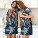 thumbnail image 4 of Easygdp Cute Koi Fish Serenity Camisón de manga corta para mujer, informal, estampado, 4 of 6