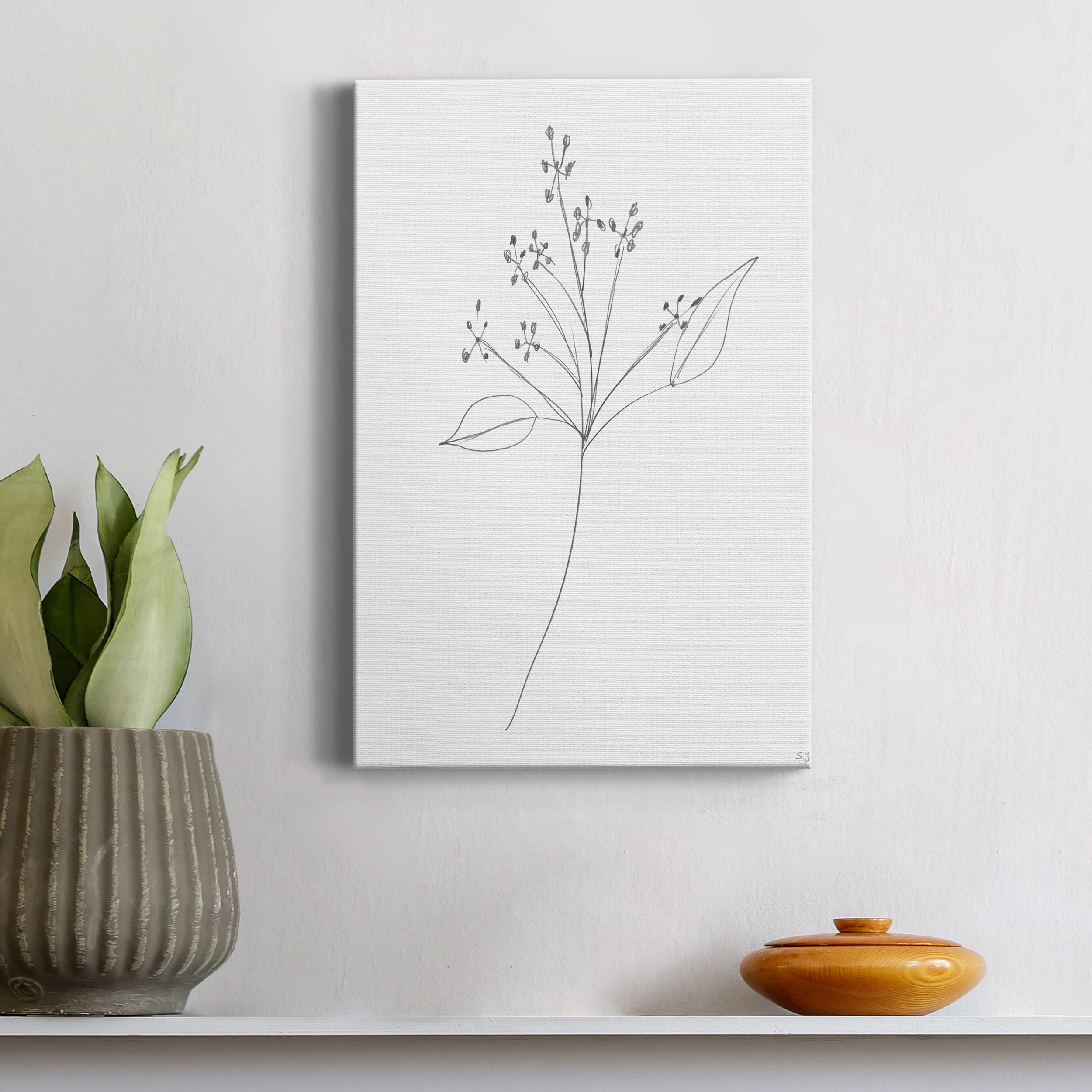 Botanical Gesture V Premium Gallery Wrapped Canvas - Ready to Hang - 24 x 36