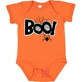 thumbnail image 3 of Inktastic Halloween Boo with Spider and Web in Black Boys or Girls Baby Bodysuit, 3 of 5